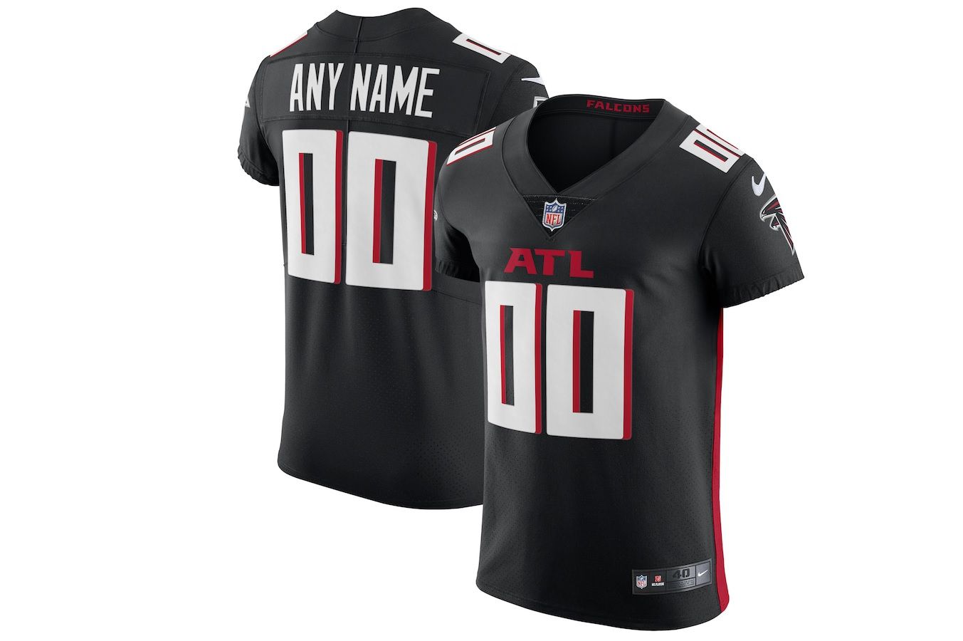 Men Atlanta Falcons Nike Black Vapor Elite Custom NFL Jersey->atlanta falcons->NFL Jersey